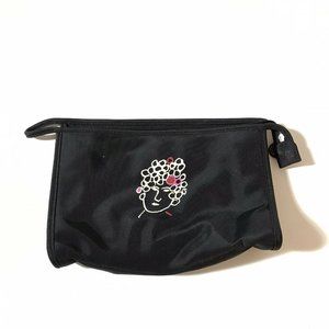 EUC Kate Spade Maria Kalman Black Nylon Clutch Bag